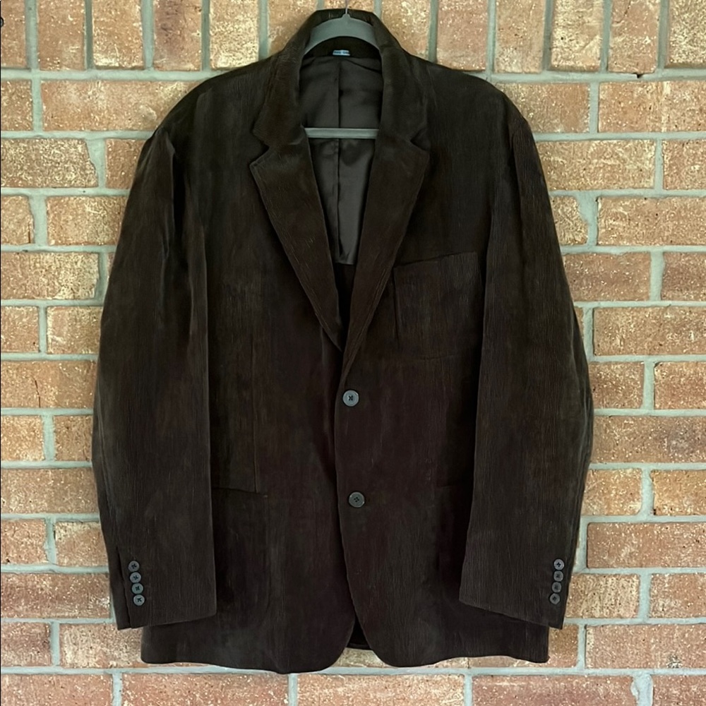 BRUNO Men's Classic Brown Sport Coat with Notch Lapel Size: XL